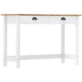vidaXL Wandtafel Hill 2 lades 110x45x74 cm massief grenenhout