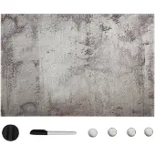 vidaXL Magneetbord wandmontage 50x30 cm glas