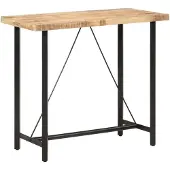 vidaXL Bartafel 120x58x107 cm ruw mangohout
