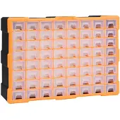vidaXL Organizer met veel lades, 64 lades, 52x16x37,5 cm