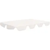 vidaXL Vervangingsluifel voor schommelbank 150/130x105/70 cm wit