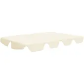 vidaXL Vervangingsluifel voor schommelbank 150/130x105/70cm crèmekleur