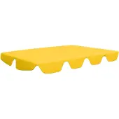 vidaXL Vervangingsluifel voor schommelbank 188/168x145/110 cm geel