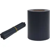 vidaXL Privacystrip 35x0,19 m PVC mat donkergrijs