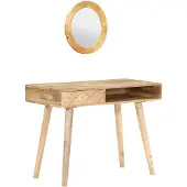 vidaXL Kaptafel 100x50x76 cm massief mangohout