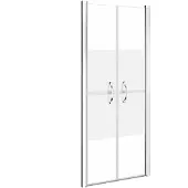 vidaXL Douchedeur, halfmat veiligheidsglas, 96x190 cm