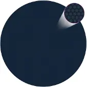 vidaXL Zwembadfolie solar drijvend 455 cm PE zwart en blauw