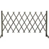 vidaXL Tuinlatwerk 150x80 cm massief vurenhout grijs
