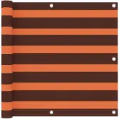 Super Merchant Balkonscherm 90x500 cm oxford stof oranje en bruin