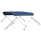 vidaXL Biminitop 2-boogs 180x150x110 cm marineblauw