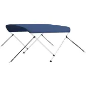 vidaXL Biminitop 2-boogs 150x120x110 cm marineblauw