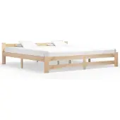 vidaXL Bedframe massief grenenhout 200x200 cm
