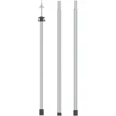 vidaXL Luifelstok telescopisch 102-260 cm aluminium