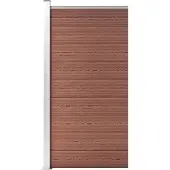 vidaXL Schuttingpaneel 95x186 cm HKC bruin