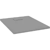 vidaXL Douchebak 90x70 cm SMC grijs