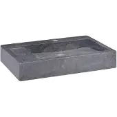 vidaXL Gootsteen 58x39x10 cm marmer zwart