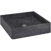 vidaXL Gootsteen 40x40x10 cm marmer zwart