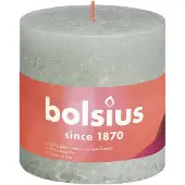 Bolsius - Rustiek Shine stompkaars 100/100 Foggy Green