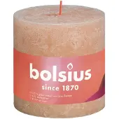 Bolsius Stompkaars Rustiek Shine Roze 62 Uur D 10 H 10 Cm