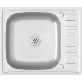 vidaXL Gootsteen met afvoerset 600x500x155 mm roestvrij staal zilver
