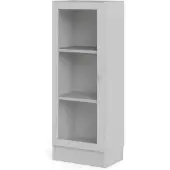Hioshop Base wandkast 1 glazen deur wit.