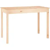 vidaXL Eettafel 110x55x75 cm massief grenenhout