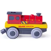 Bigjigs Trein - De krachtige rode locomotief - Elektrisch - Op batterijen