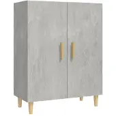 vidaXL Dressoir, betonkleur, 70x34x90 cm, houtvezelplaat