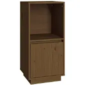 vidaXL Dressoir, honingbruin, 38x35x80 cm, massief grenenhout