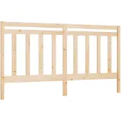 vidaXL Hoofdbord 206x4x100 cm massief grenenhout