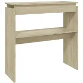 vidaXL Wandtafel 80x30x80 cm bewerkt hout sonoma eikenkleurig