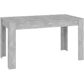 vidaXL Eettafel, betonkleur, 140x74,5x76 cm, houtvezel