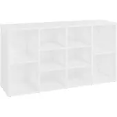 vidaXL Schoenenbank 103x30x55 cm bewerkt hout wit