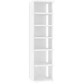 vidaXL Schoenenkast 27,5x27x102 cm bewerkt hout wit