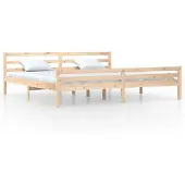 vidaXL Massief houten bed zonder matras, 200x200 cm