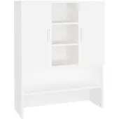 vidaXL Wasmachinekast 70,5x25,5x90 cm wit