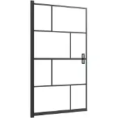 vidaXL Douchecabine, veiligheidsglas, 80x140 cm, zwart