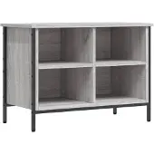 vidaXL Schoenenkast 69x35x50 cm bewerkt hout grijs sonoma eikenkleurig