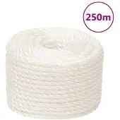 vidaXL Werktouw 16 mm 250 m polypropeen wit