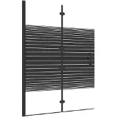 vidaXL Opvouwbare douchecabine, veiligheidsglas, 100x140 cm, zwart