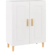 vidaXL Dressoir 69,5x34x90 cm bewerkt hout wit