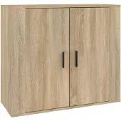 vidaXL Dressoir 80x33x70 cm bewerkt hout sonoma eikenkleurig