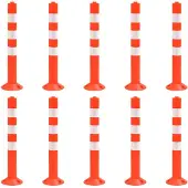 vidaXL Verkeerspalen 10 st 75 cm PE