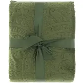Unique living bedsprei veronica 220x220cm green