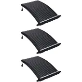 vidaXL Zwembadverwarmingspaneel solar 3 st gebogen 110x65 cm