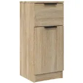 vidaXL Dressoir 30x30x70 cm bewerkt hout sonoma eikenkleurig