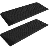 vidaXL Drempelhulpen 2 st 110x41x5 cm rubber