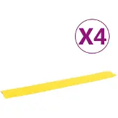 vidaXL Kabelbeschermers drempel 4 st 98,5 cm geel