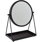 Loft42 Tafelspiegel Vonki - Zwart - Metaal - 49x40x21