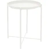 ML-Design Bijzettafel Anies | metaal wit 42x42x52 cm bijzettafels | NADUVI